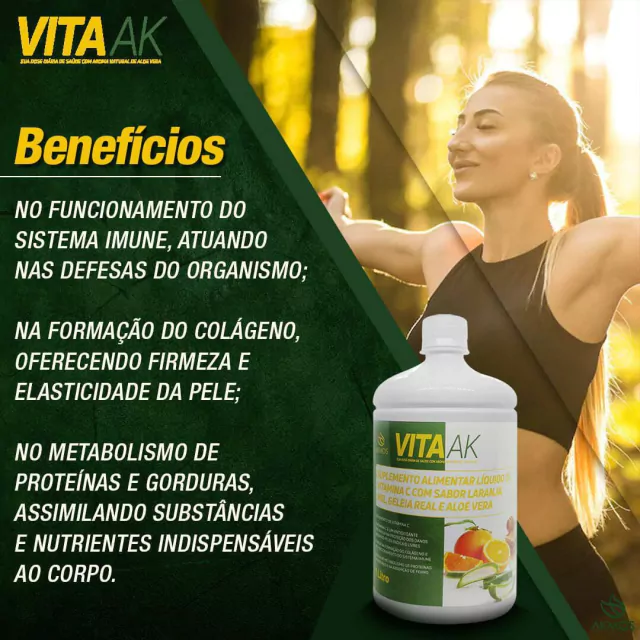 Suplemento VitaAk com Aloe Vera - Akmos