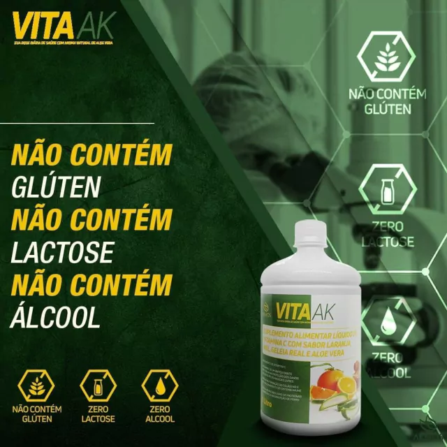 Suplemento VitaAk com Aloe Vera - Akmos